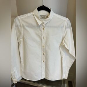 Maison Kirstine white Oxford shirt